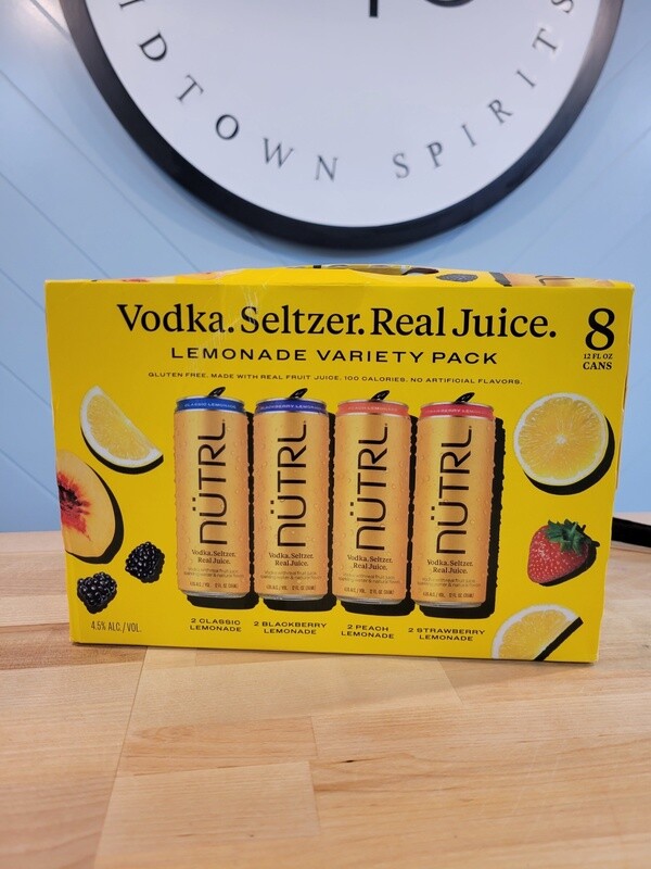 Nutrl seltzer lemonade variety pack
