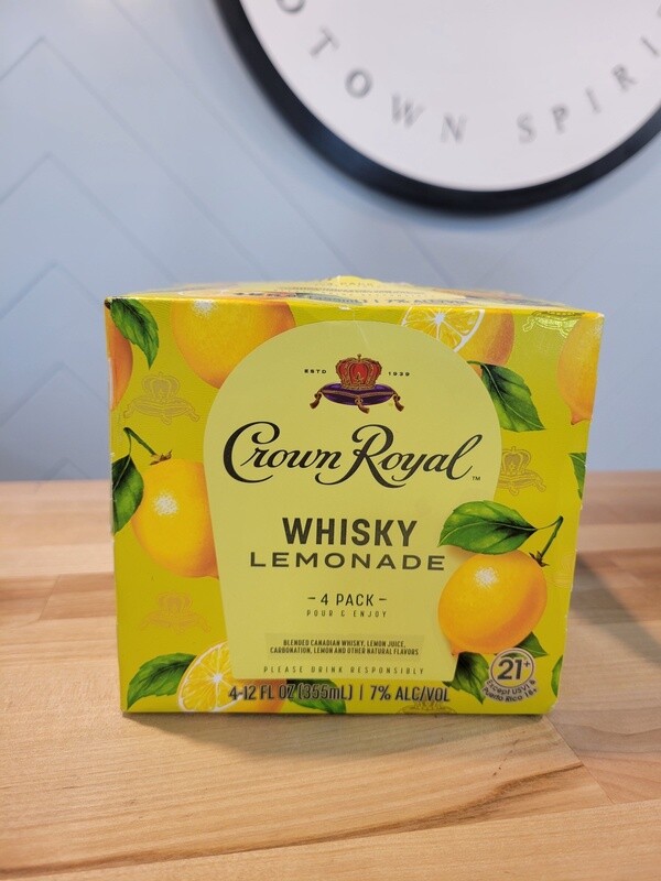 Crown Royal Whisky Lemonade 4pk