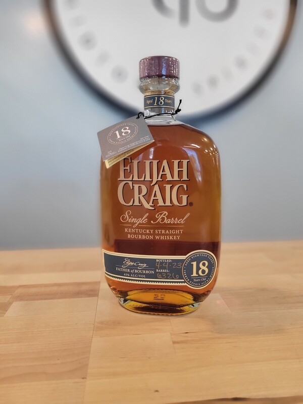 Elijah Craig Kentucky Straight 18 yr