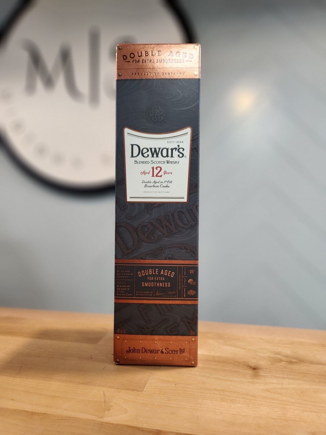 Dewars Blended Scotch 12yr Double aged