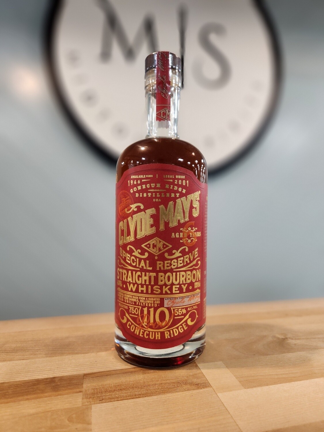 Clyde Mays 6 yr 110 Proof Special Reserve Straight Bourbonbon Whiskey