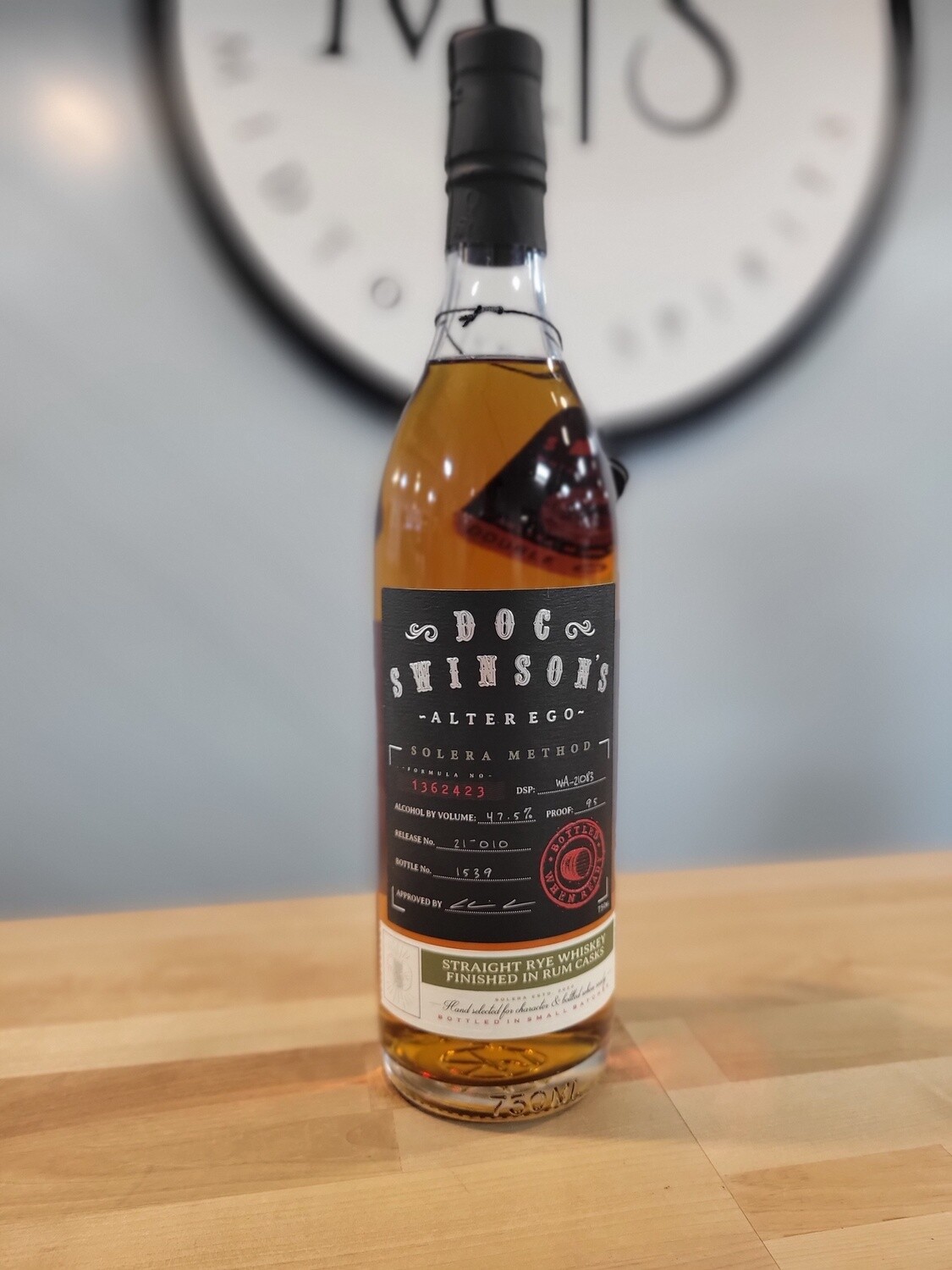 Doc Swinson&#39;s Rum Finished Rye Whiskey /750