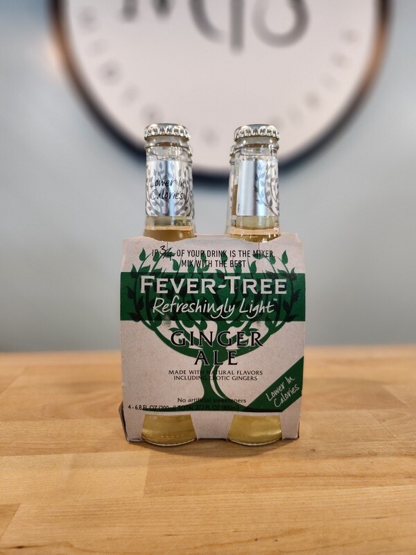 Fever Tree Premium Ginger Ale Light 4pk