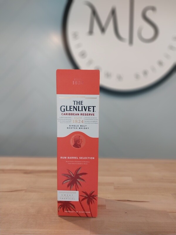 Glenlivet Caribbean Reserve Single Malt Rum Barrel Selection Scotch Whiskey