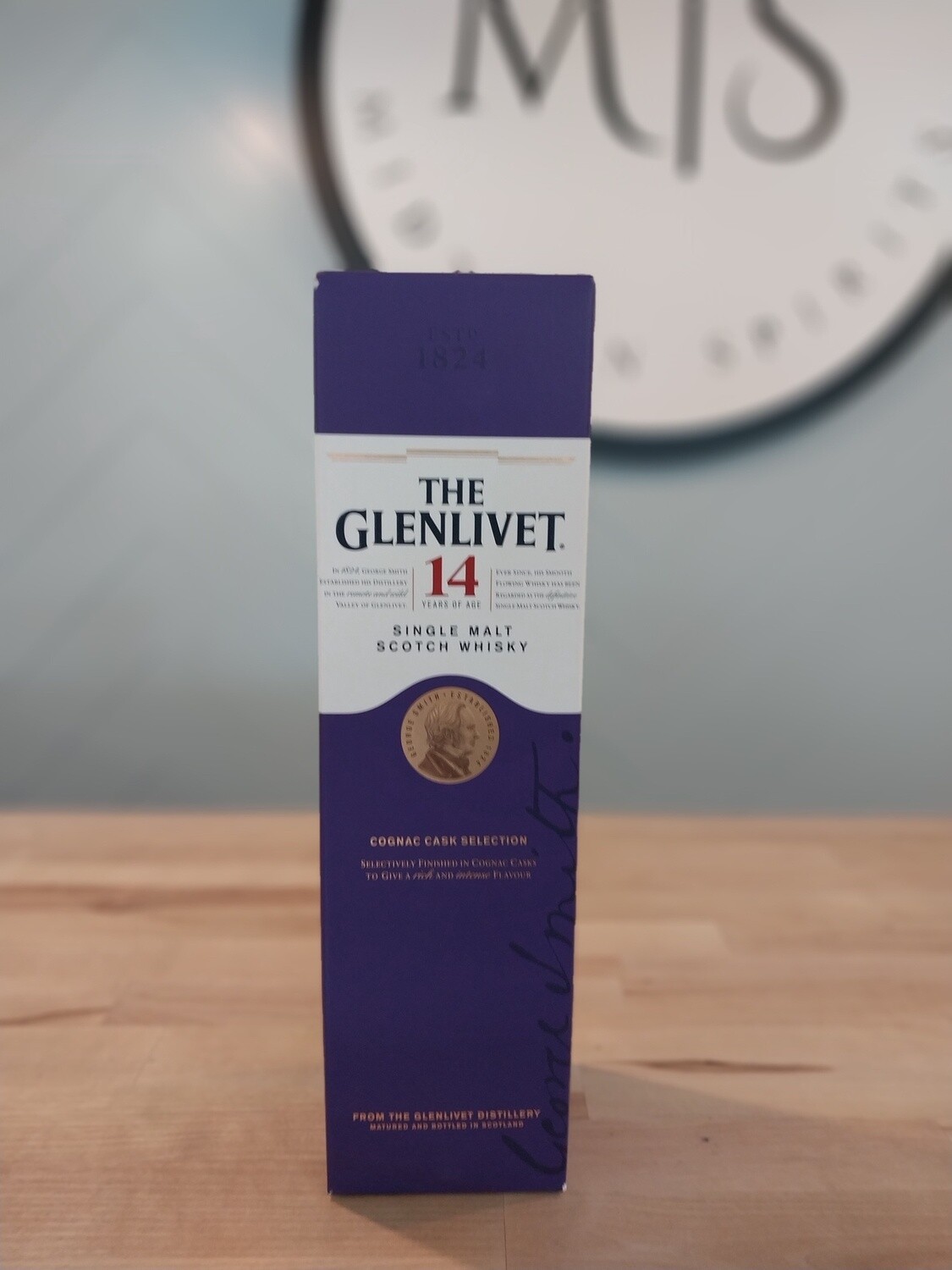 Glenlivet 14yr Cognac Cask Selection Single Malt Scotch Whiskey /750