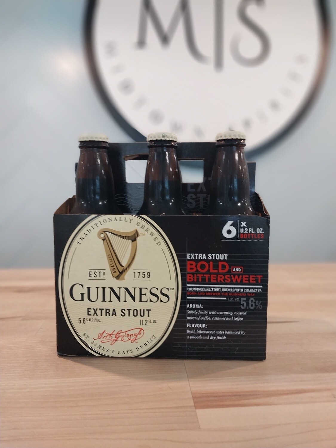 Guinness Draft Extra Stout 6pk BT
