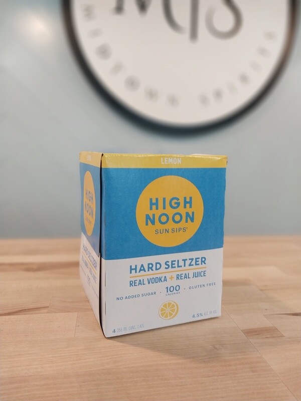 High Noon Lemon 4pk