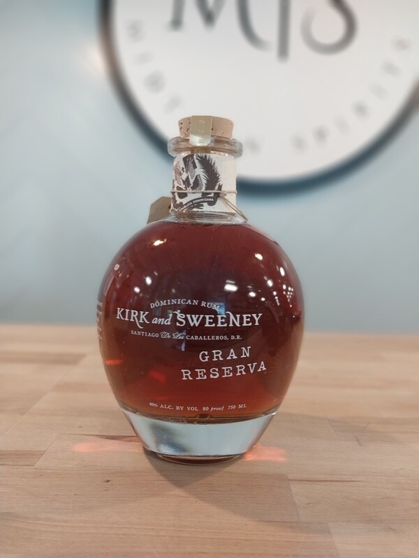 Kirk and Sweeney Gran Reserva Dominican Rum /750