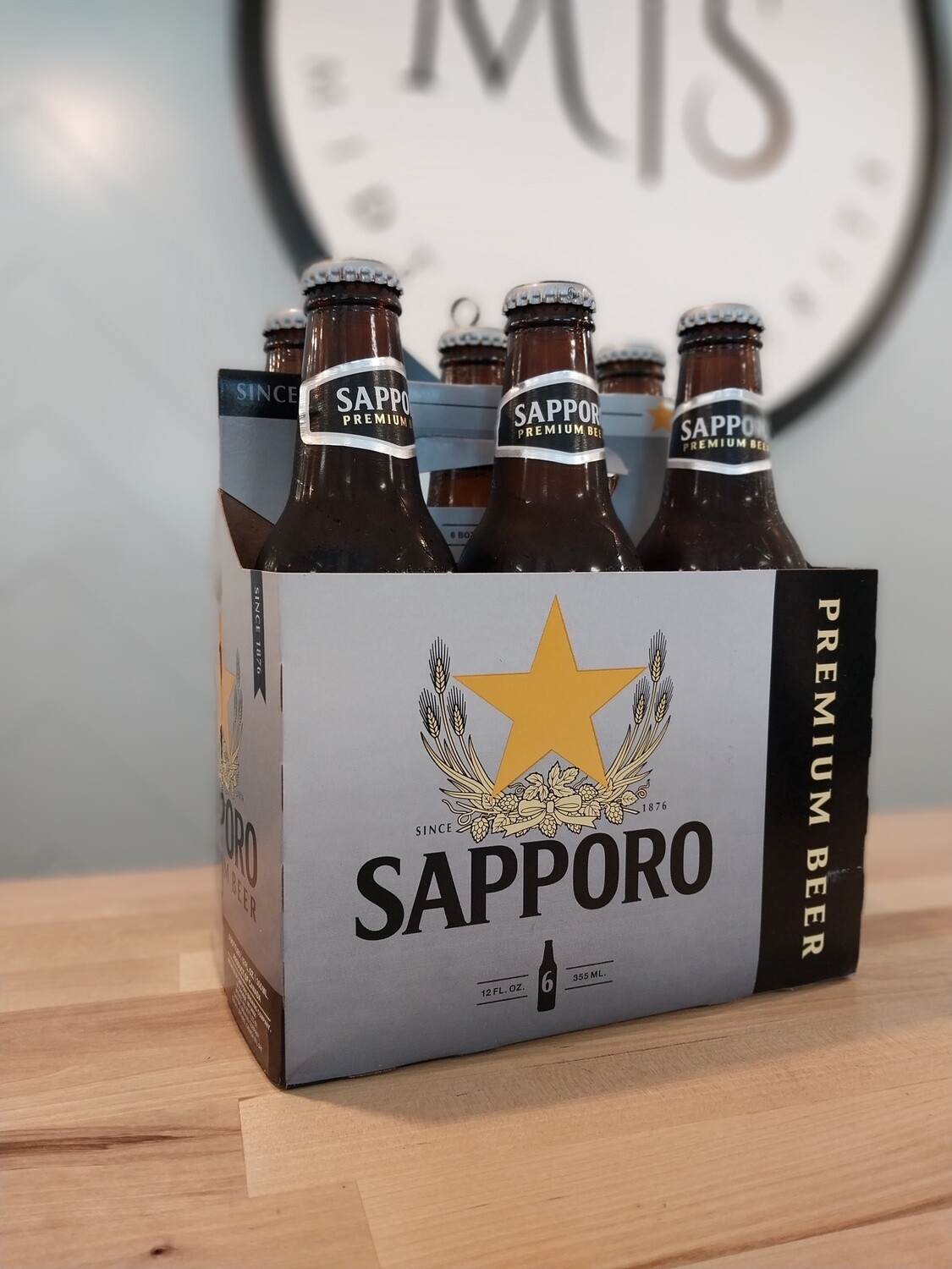 Sapporo Premium Beer 6pk BT