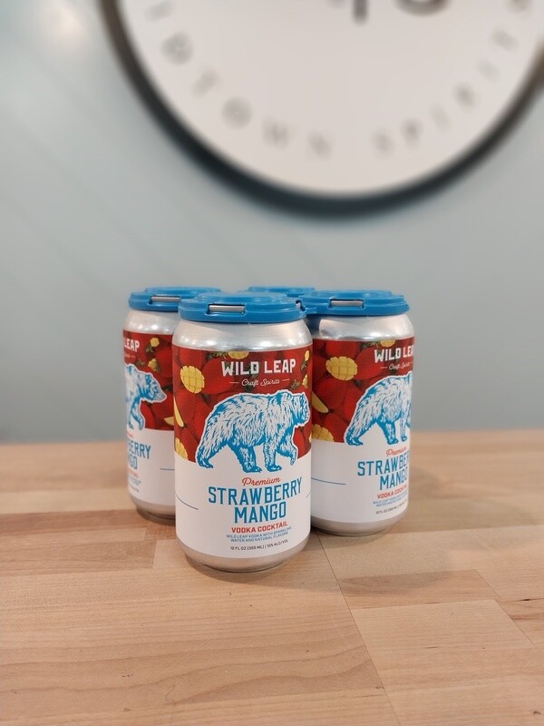Wild Leap Strawberry Mango 4pk/cans