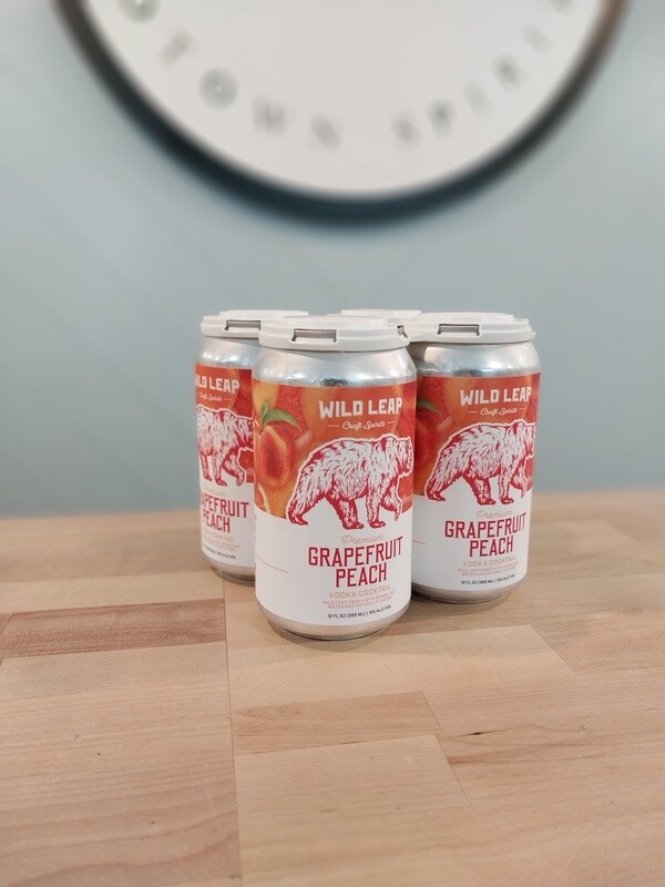 Wild Leap Grapefruit Peach 4pk/Cans