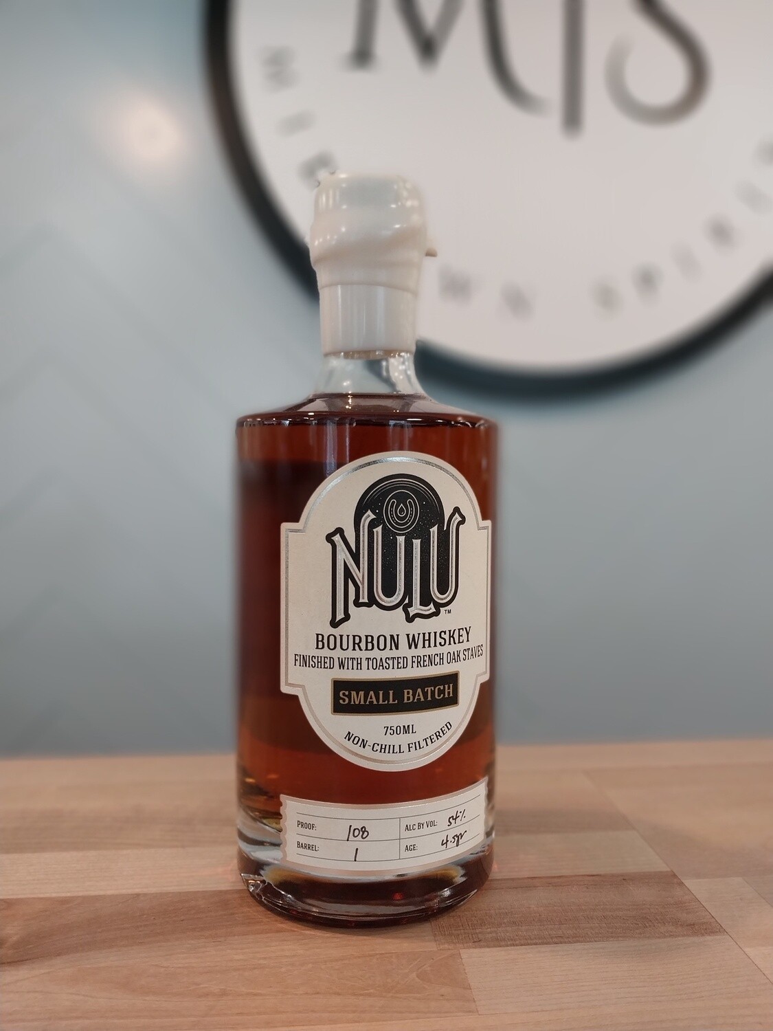Nulu Toasted French Oak Bourbon Whiskey Small Batch/750