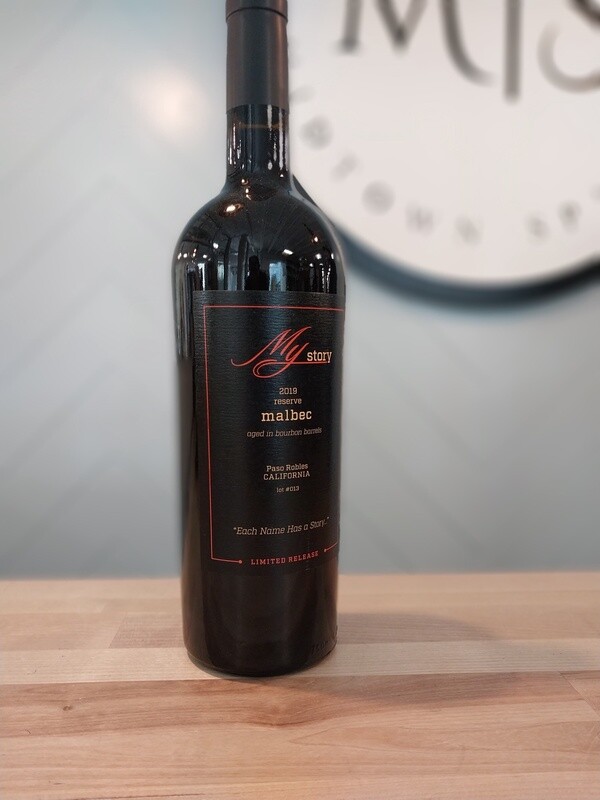 My Story Malbec Aged in Bourbon Barrels
