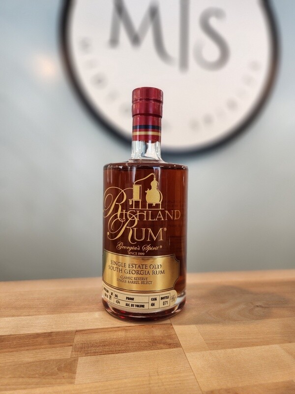 Richland Rum Single Estate Old South Georgia Rum
