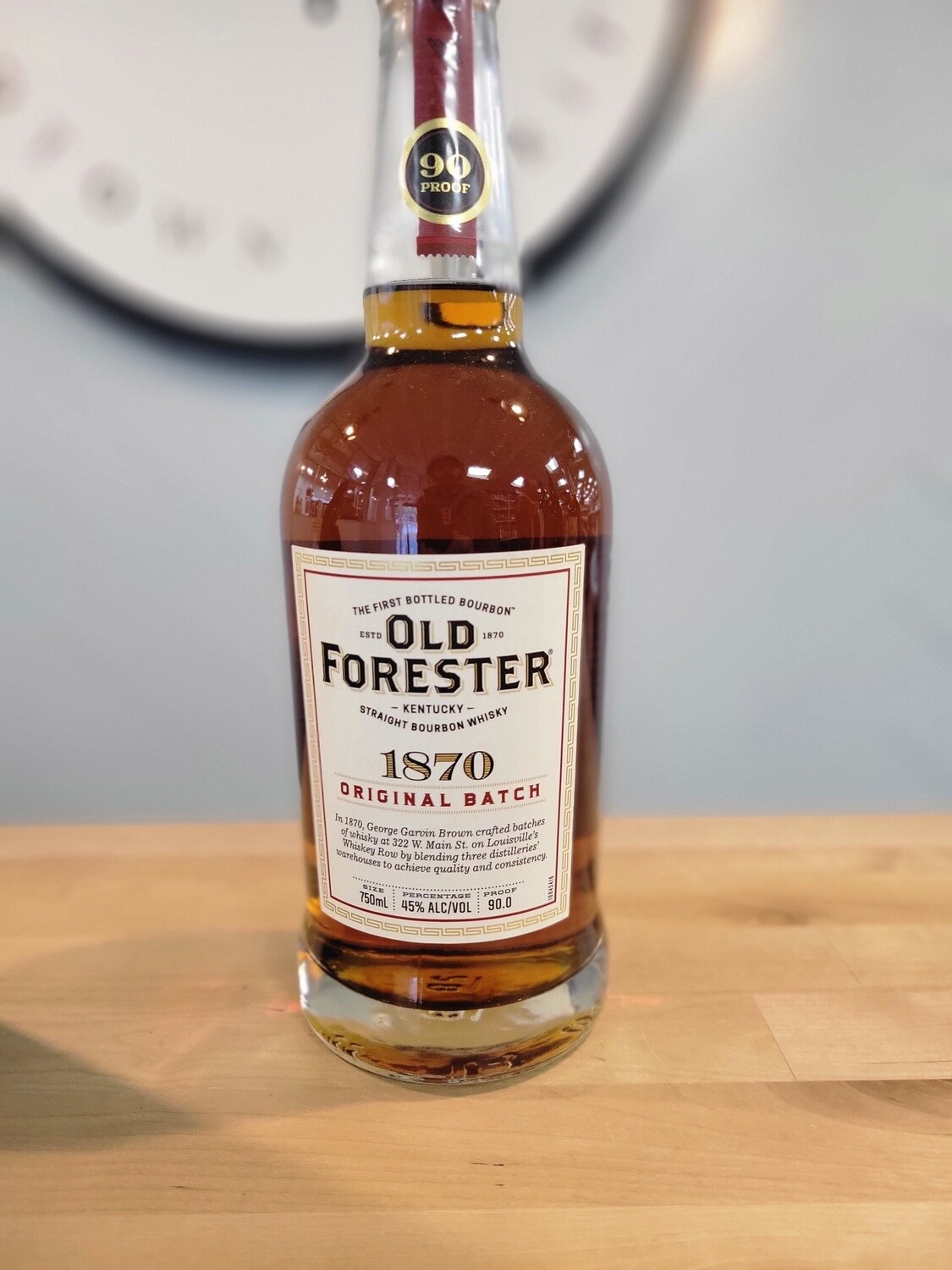 Old Forester 1870 90 proof Original Batch Bourbon