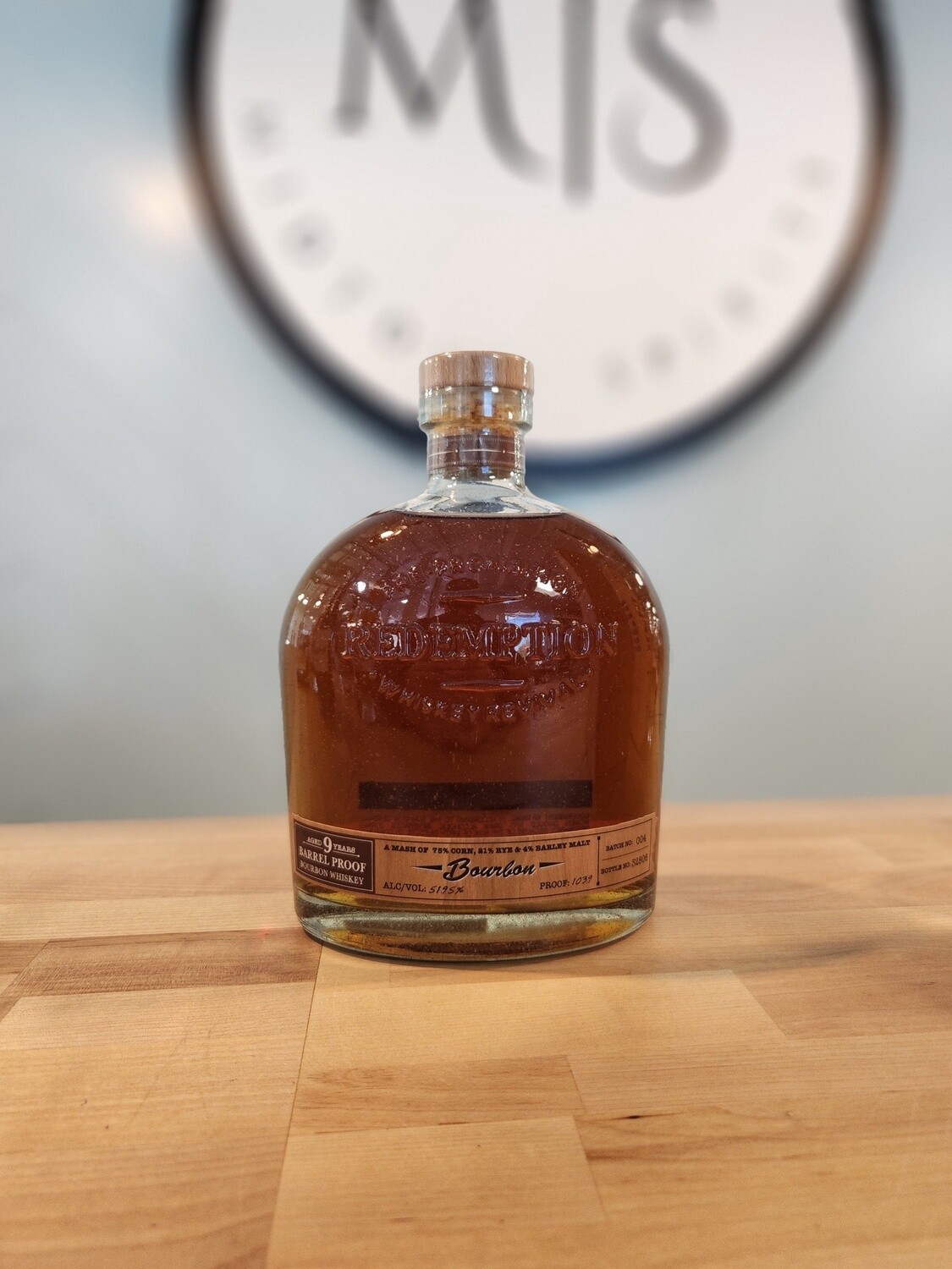 Redemption Bourbon Barrel Proof Aged 9 Yr