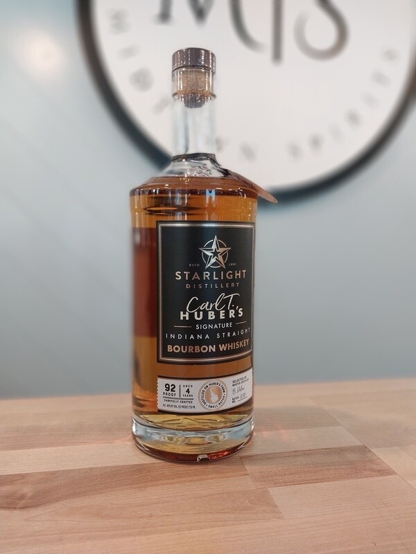 Starlight Distillery Carl T Hubers Indiana Straight Bourbon Whiskey/750
