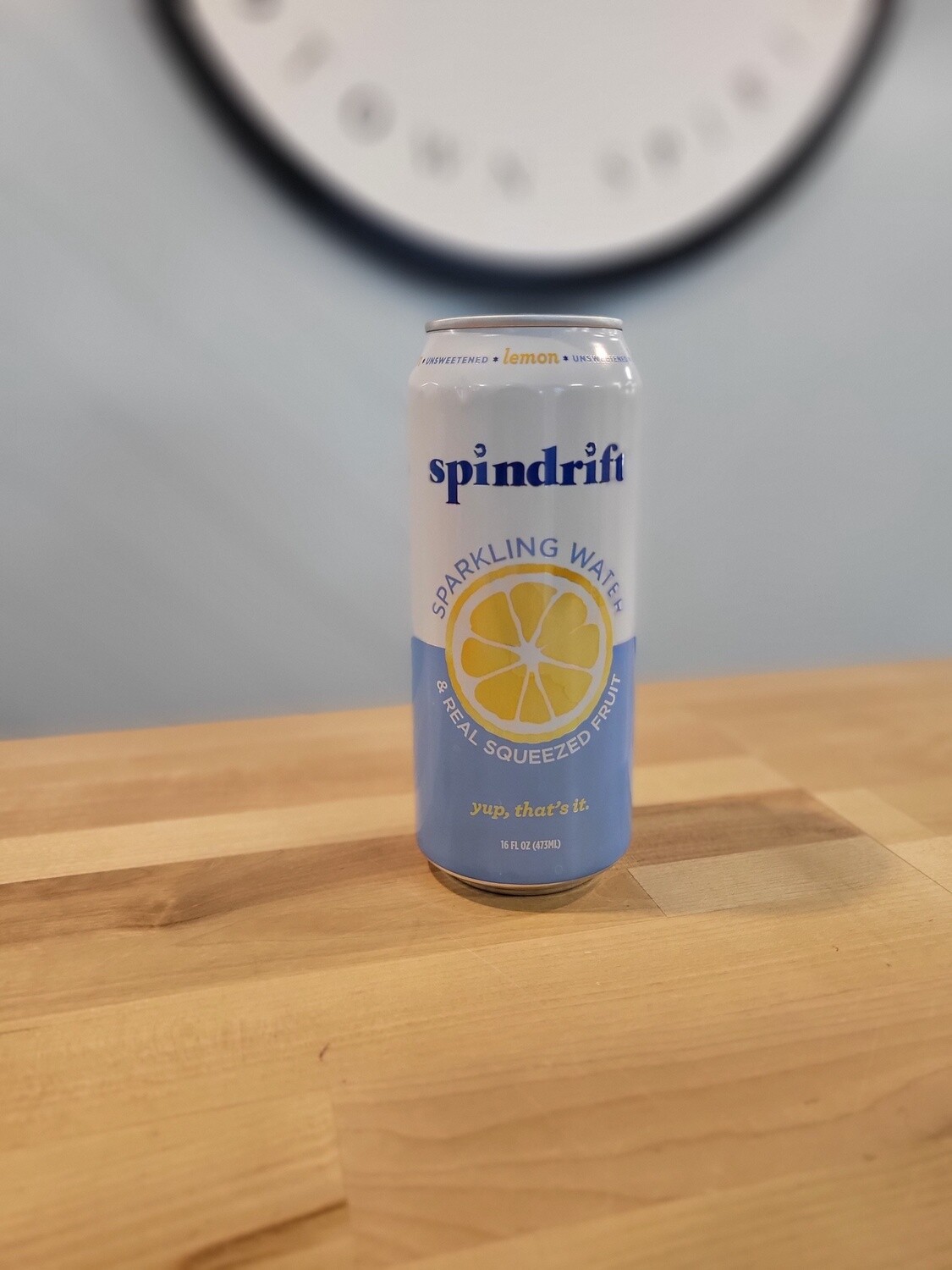 Spindrift Lemon Sparkling Water 16oz can