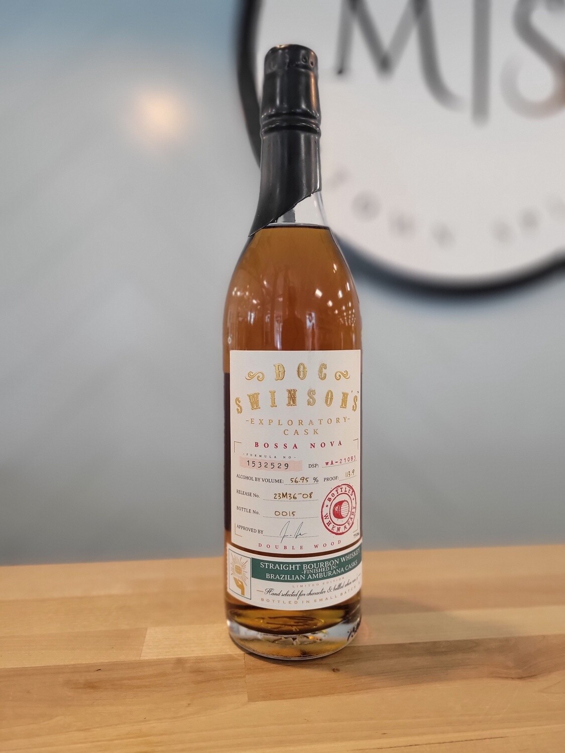 Doc Swinson&#39;s Bossa Nova Amburana Barrel Bourbon