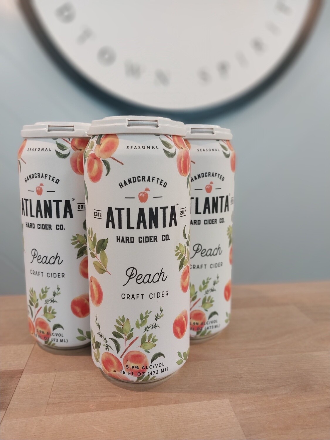 Atlanta Hard Cider Seasonal 4pk- Peach