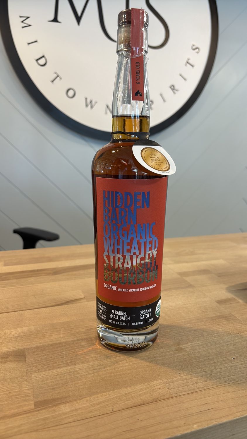 Hidden Barn 6yr Small Batch Organic Wheated Bourbon