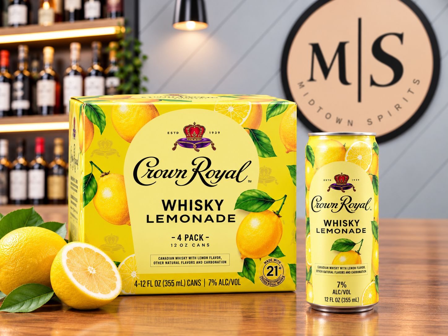 Crown Royal Whisky Lemonade — 4 Pack