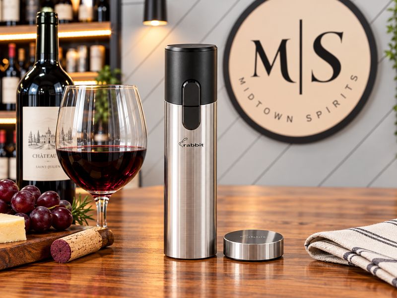 Rabbit Electric Corkscrew — Stainless Steel