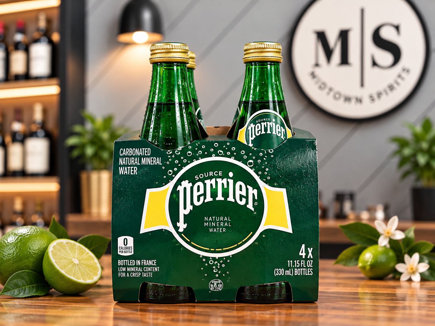 Perrier Carbonated Natural Mineral Water — 4 Pack