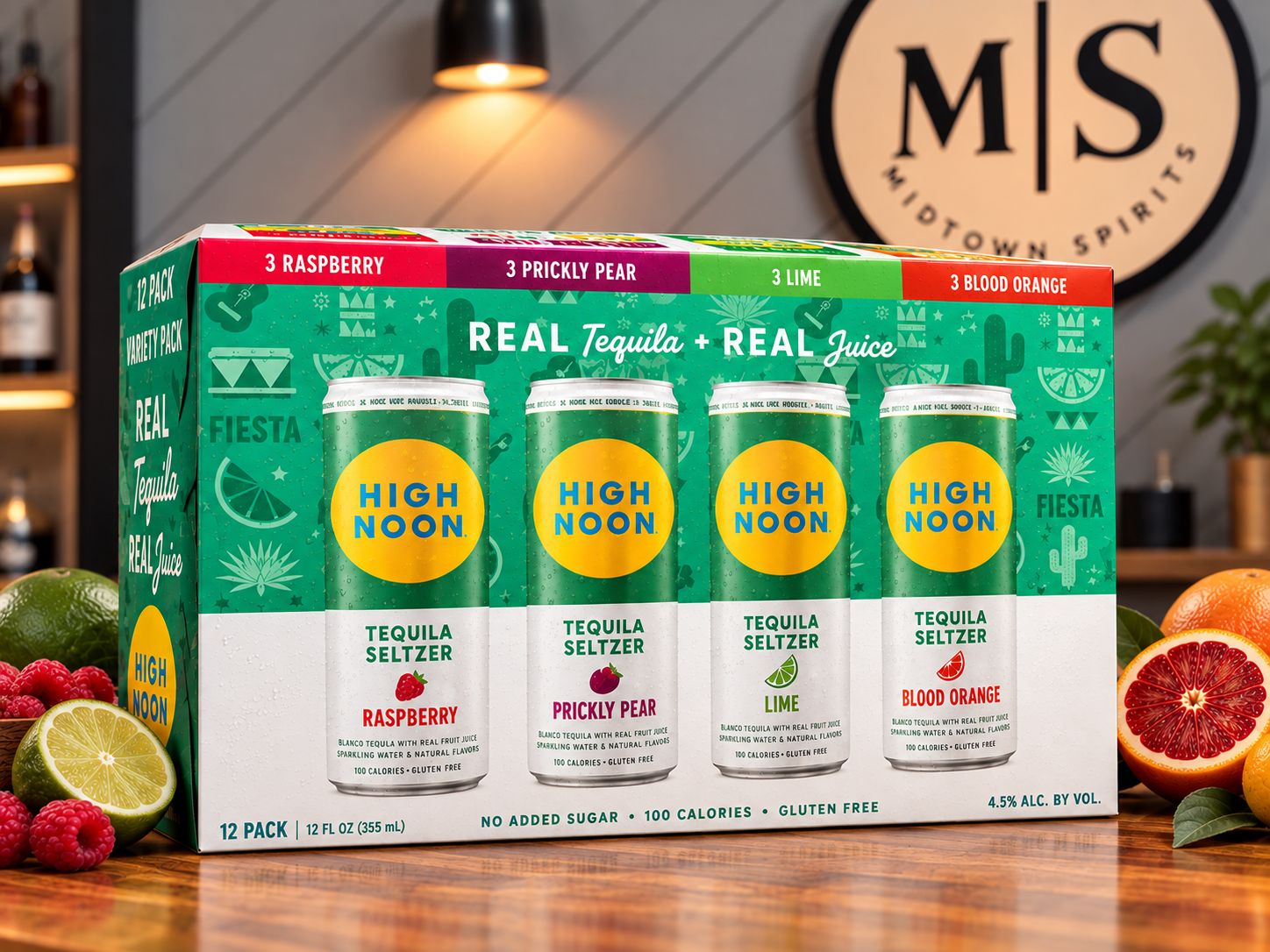 High Noon Tequila Seltzer Fiesta Variety Pack — 12 Pack