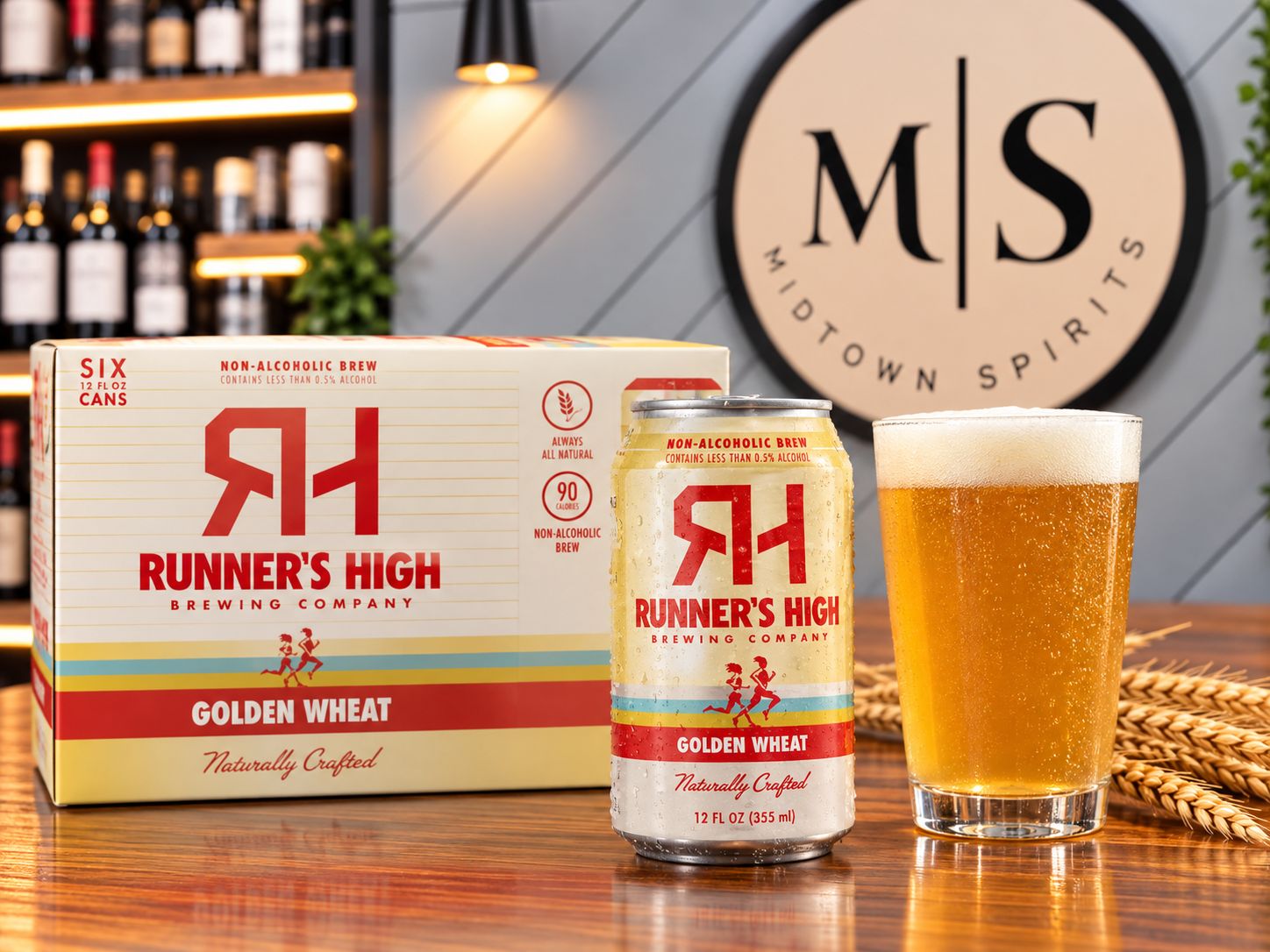 Runner’s High Golden Wheat — Non-Alcoholic Beer