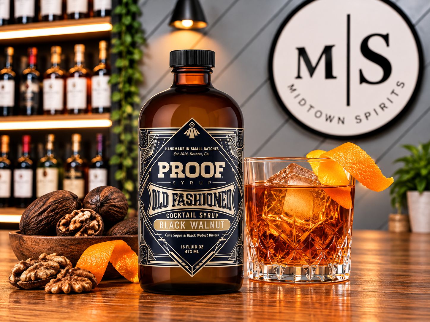 Proof Black Walnut Old Fashioned Cocktail Syrup — 4 oz