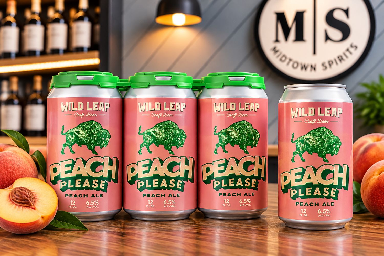 Wild Leap Peach Please Peach Ale — 6 Pack