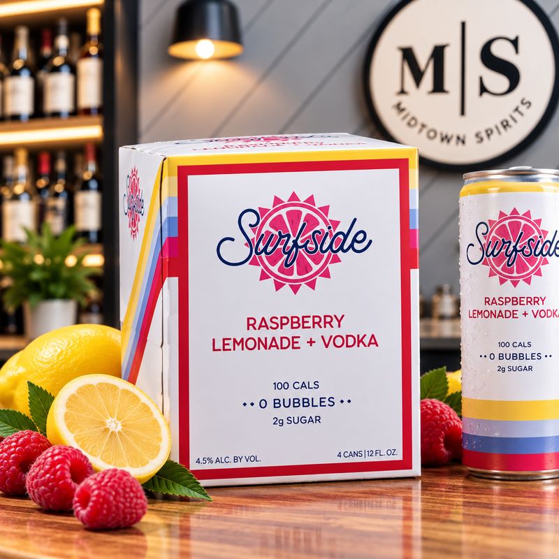 Surfside Raspberry Lemonade + Vodka — 4 Pack