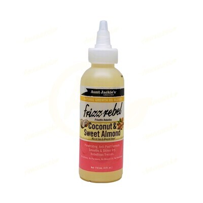 Aunt Jackie’s Frizz Rebel Coconut & Sweet Almond - Natural Growth Oil Blends