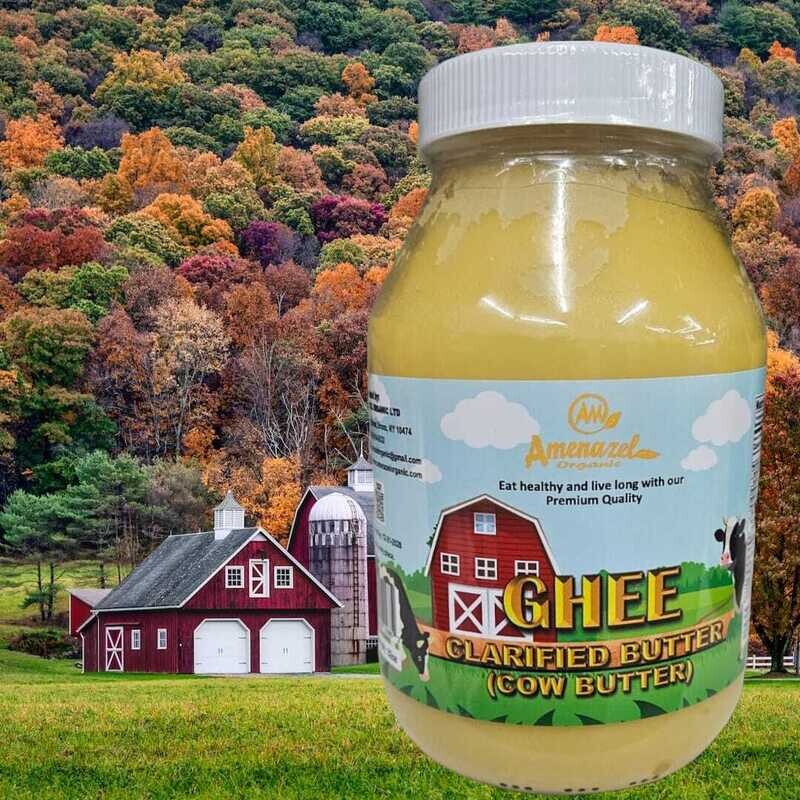 Amenazel Organic Ghee Clarified Butter (Cow Butter) 16oz