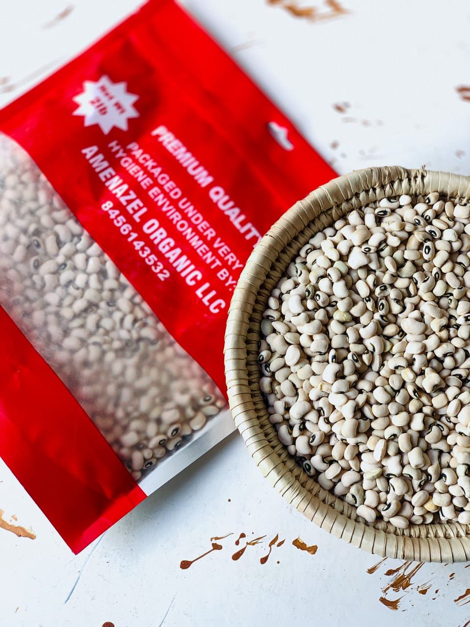 Amenazel Organic Black-eyed Beans (4 lbs)