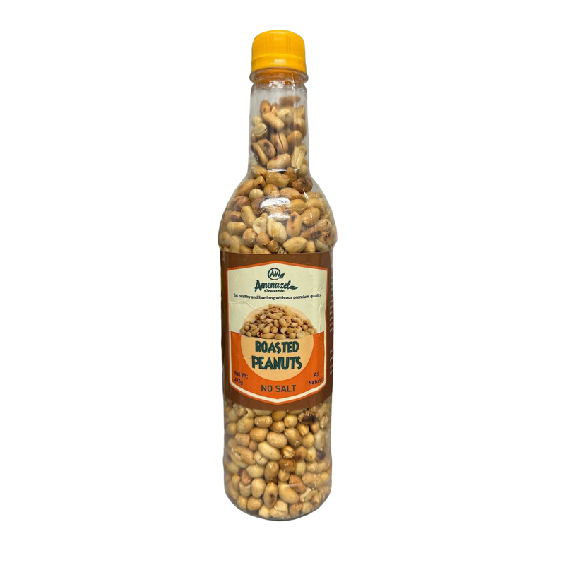 Amenazel Organic Roasted Peanuts - No Salt (475g)