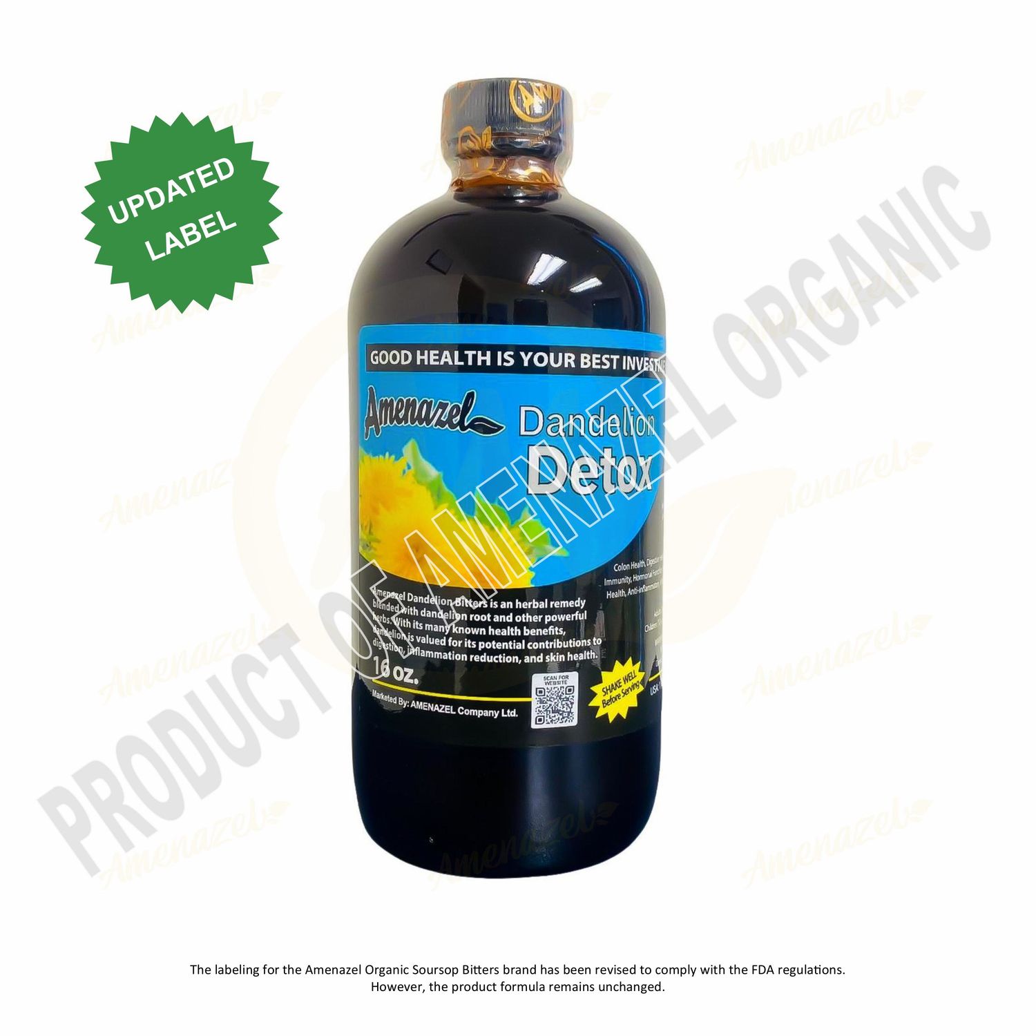Amenazel Dandelion Bitters (16oz)