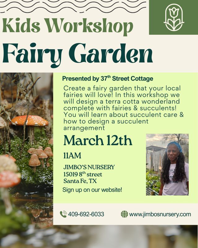 Fairy Garden Kids Workshop