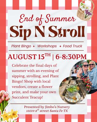 End of Summer Sip N Stroll