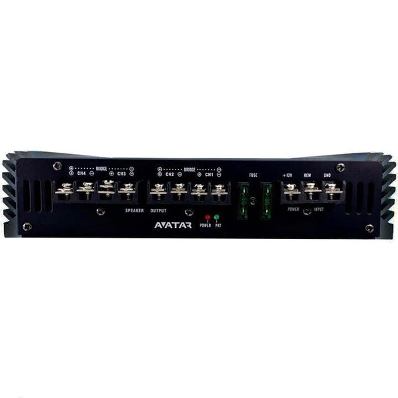 AVATAR ABR-460.4 4 CHANNEL CLASS AB 460 WATT BLACK AMPLIFIER BURAN SERIES