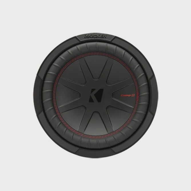 KICKER COMPR SERIES 8" DUAL 2 OHM VOICE COIL CAR SUBWOOFER 600W PEAK 48CWR82