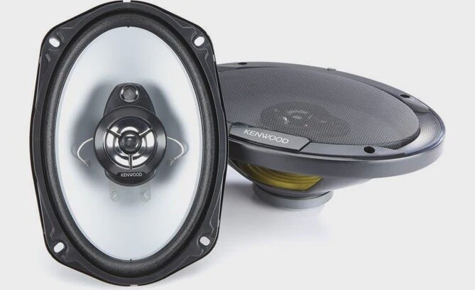 KENWOOD 6X9&quot;  400-WATT 3-WAY FLUSH MOUNT COAXIAL CAR SPEAKER KFC-6966