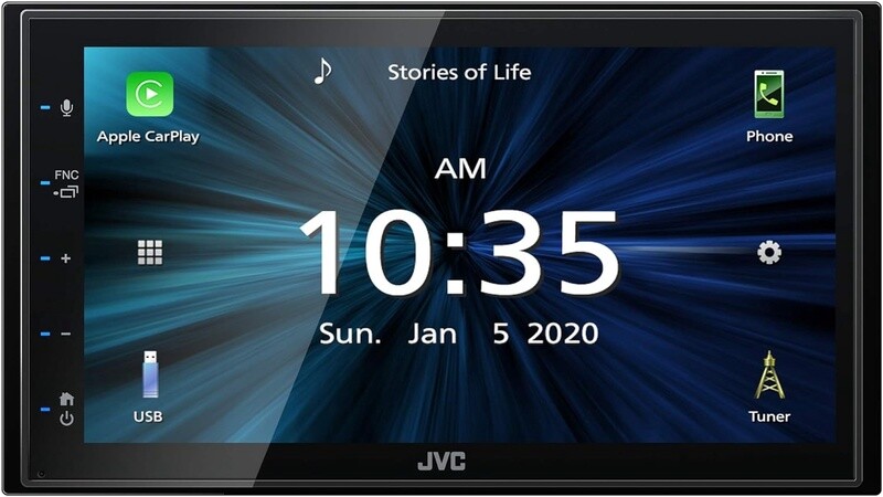 JVC KW-M560BT Apple CarPlay Android Auto Multimedia Player w/ 6.8" Capacitive Touchscreen, Bluetooth Audio and Hands Free Calling, MP3 Player, Double DIN, 13-Band EQ, SiriusXM, AM/FM Car Radio JVC KW-M560BT Apple CarPlay Android Auto Multimedia Player w/ 6.8" Capacitive Touchscreen, Bluetooth Audio and Hands Free Calling, MP3 Player, Double DIN, 13-Band EQ, SiriusXM, AM/FM Car Radio
