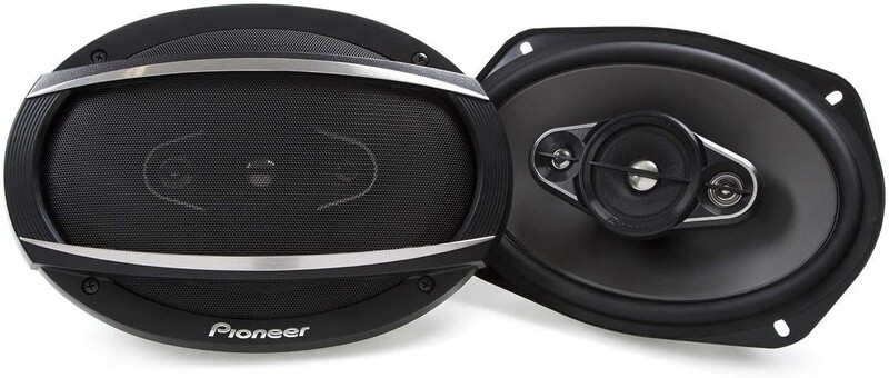 PIONEER TS-A6967S A-Series 6x9&quot; Shallow 4-Way 450 Watts Max Power Black Car Audio Speakers (Pair)