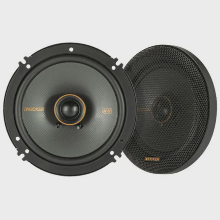 Kicker KS Series Pair of 6.5&quot; 100W RMS 4-Ohm 2-Way Coaxial Speakers / 51KSC6504