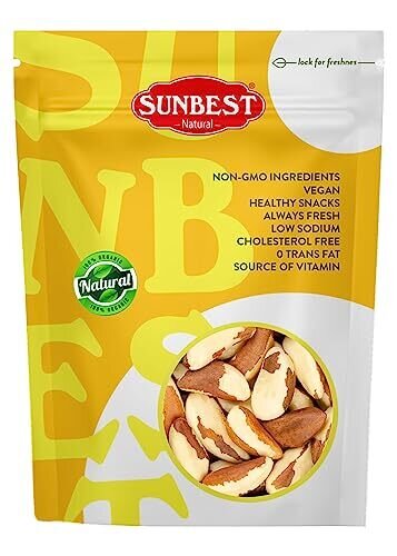 Sunbest Natural - Whole Brazil Nuts 3 lbs - Nutty and Creamy Superfood | Excellent Source of Healthy Fats and Minerals | Keto