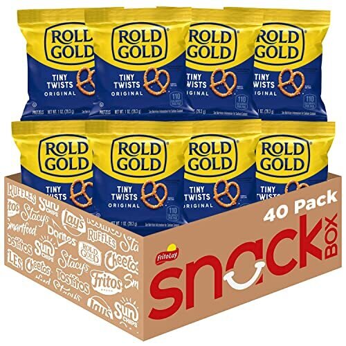 Rold Gold Tiny Twists Pretzels 1 Ounce (Pack of 40)