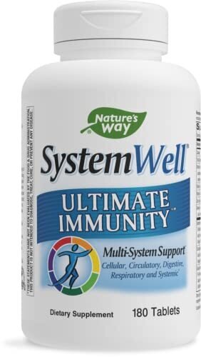 Nature's Way Systemwell Ultimate Immunity Multi-System Support* with Vitamins C A & D Zinc and Selenium 180 Tablets