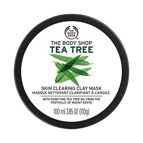 The Body Shop Tea Tree Skin Clearing Clay Mask � Purifying Refreshing Mask For Oily Blemished Skin � Vegan � 3.85 oz